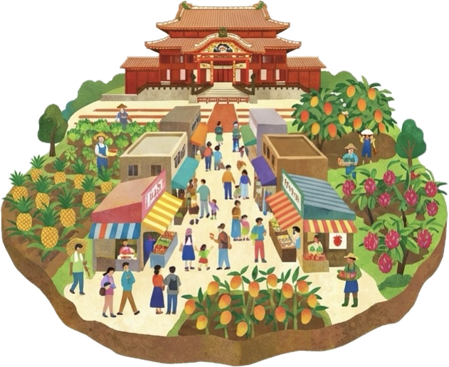 街並みのイラスト